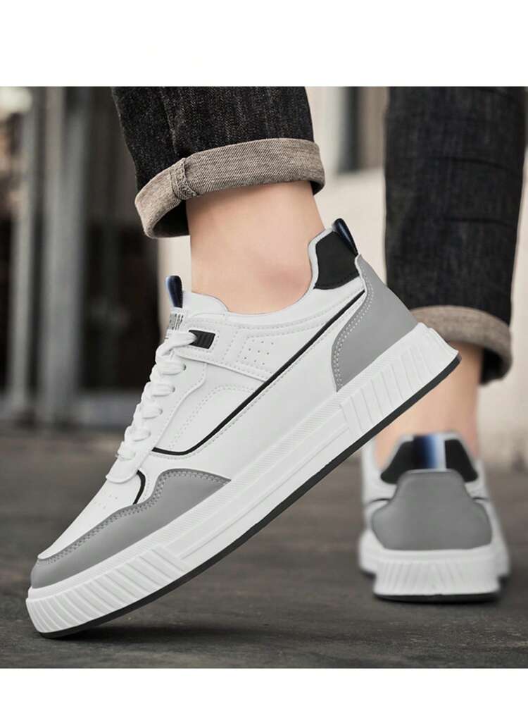 全新百搭男士休闲运动鞋，四季皆宜 - 白色 - 查看 8