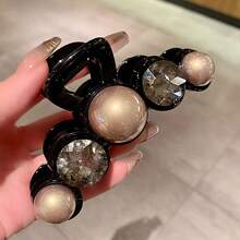 1pc Faux Pearl Hair Claw Clip, Versatile For Women