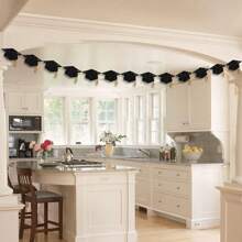 Graduation Decorations Glitter Congrats Grad Graduation With Tassel Party Congratulations Banner Decor Graduation Party Favors - Multicolor - View 5