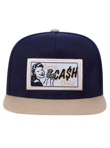 1pc Men's Fashionable CASH Money Hat Hip Hop Cap, Fashionable Outdoor Adjustable Sun Protection Unisex Lovers Baseball Cap Snapback Hat For Spring And Autumn Travel, Beach Party Truck Hat - CASH - 查看 6