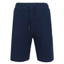 3-Pack Men's Tech Fleece Jogger Lounge Sweat Shorts With Zipper Pockets (Sizes, S-2XL) - Heather Grey - Navy - Red - View 4