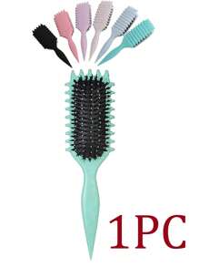 Nuevo set de cepillos para definir el rizado, 1 pieza Cepillo redondo limpiador de cabello, 1 pieza Cepillo moldeador y definidor de rizo para cabello rizado de mujer, diseñado por Candybrush
