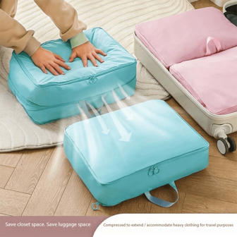 1pc Down Jacket Storage Bag, Clothes Organization Packing Cubes, Compression Sacks, Large Size Expandable