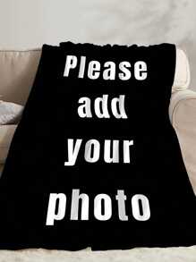 1pc Custom Photo Blanket,Custom Flannel Blanket With Photos And Text, Bedding Blanket ,Custom Blanket For Bed,Custom Pictures Blanket, Personalized Photos Blanket For Family,Custom Image Blanket,Personalized Family Blanket With Image,Personalized Throws Blanket,Best Friend Blanket, Cozy Blanket,Family Gift, Wedding Gift,Birthday Gift,Gift For Friend, Gift For Her,For Office - Multicolor - View 4