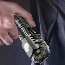 NetHong 2PACK Three-Eyed Monster Mini Flashlight Flash Super Power Waterproof Outdoor - Black - View 8