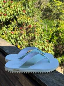 Kenner Kivah Rakka L7 Men's Casual Basic Flip Flops Tractor Sandal Everyday Side Detail - 白色 - 查看 1