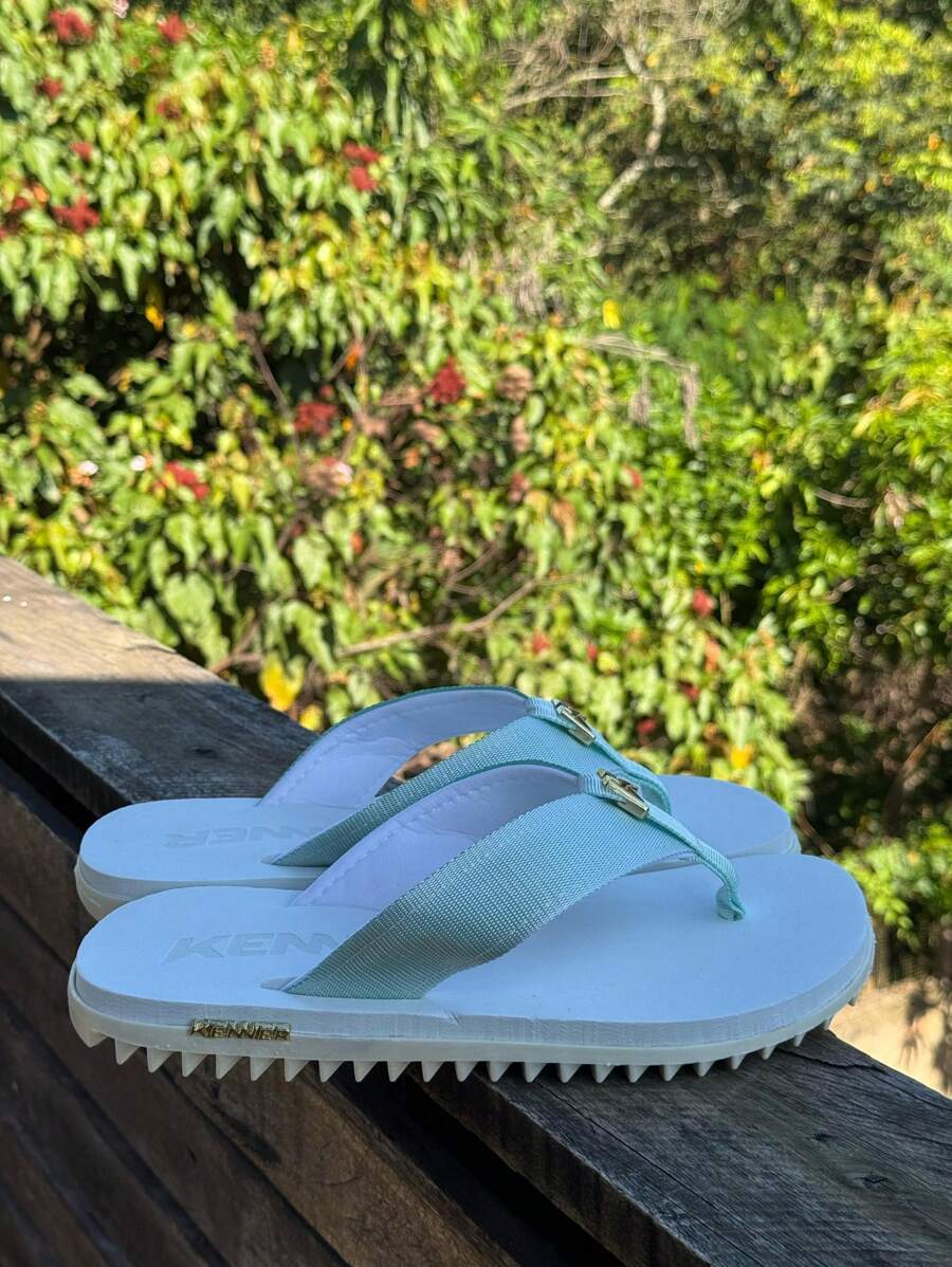 Kenner Kivah Rakka L7 Men's Casual Basic Flip Flops Tractor Sandal Everyday Side Detail - 白色 - 查看 1