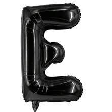 16 英寸黑色字母和数字气球铝箔氦气黑色字母派对气球聚酯薄膜气球字母和数字气球铝箔适用于生日婚礼周年派对装饰 - 黑色 - 查看 39