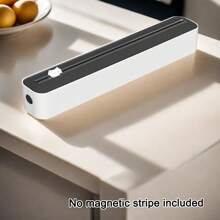 塑料厨房薄膜切割器和分配器 - 整理保鲜膜、烘焙纸和锡箔 - 食品包装必备厨房储存工具，最大容量为直径 4.5 厘米/1.77 英寸的厨房用纸