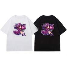 Hermosas calcomanías de transferencia de calor con estampado de flores moradas, lavables y aptas para DIY en camisetas, jeans, chaquetas, mochilas, ropa, sombreros