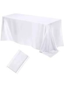 1PC Luxury Satin Tablecloth Glittering Rectangular Fabrics Of Various Colors Perfect For Weddings, Ceremonies, Festivals And Birthday Parties Multifunctional Dining Table Layout | Elegant Tablecloth | Tablecloth