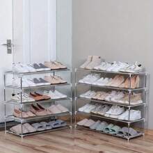 10 Layer Shoe Cabinet, Stackable Shoe Rack Storage Rack - Hand Assembled, With Non-Woven Fabric Shoe Cabinet