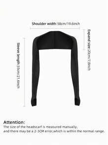 1 件高尔夫防晒臂套，弹力吸湿排汗透气男女通用户外运动骑行罩衫