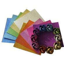 1pc/5pcs/10pcs Random Color Non-Shedding Gold Powder Paper, Glitter Paper, A4 Cardboard, Children DIY Craft Material, Atmosphere Decor