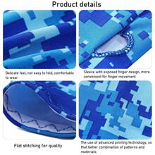 2 piezas de mangas deportivas para brazos, protección solar UV, cubierta para manos refrescante, calentador para running, pesca y ciclismo