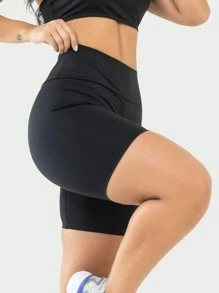 Kit 3 Short Fitness Legging Gym Women - Biru - View 3