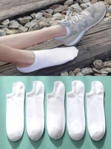 Kit 6 Pares Meias - Cano Curto Masculina Branca Soquete