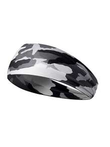 1PC Grid Patterned Wide Edge Headband For Outdoor Running And Sports Yoga Headband Hair Accessories Sweatband For Men And Women - Multicolor - View 6