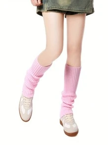 Women's Orange Leg Warmers, Neon Ribbed Leg Warmers, 80s/90s Party, Sports, Yoga, Y2K Style Fashion Accessory, Comfortable & Warm - Multicolor - View 16