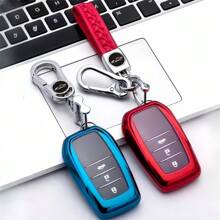 Premium TPU Car Key Fob Cover - Full Protection Case Key Shell For Crown For Prado For Highlander For RAV4 For Alphard For Vellfire For Harrier For BZ4X Anti Fall And Dust-Proof Keybag