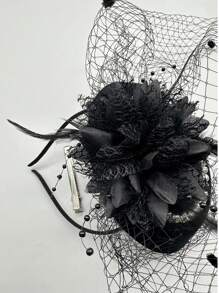 1 pieza Fascinadores y sombreros elegantes para mujer para fiestas de té, bodas, carreras de caballos, Bridgerton, funeral, vestidos vintage de los años 40 y 50, accesorios Lolita, regalo del Día de la Madre