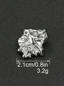 10 piezas de botones de metal vintage asimétricos y plisados, decoración versátil para abrigos, suéteres, trajes, uniformes y manualidades DIY