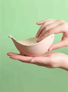 1 Cặp miếng đệm nâng ngực dày 5cm, Áo ngực nâng ngực vô hình bằng vải viscose dày, Áo ngực không dây hở lưng - Hoàn hảo cho ngực nhỏ - Màu be - Xem 6