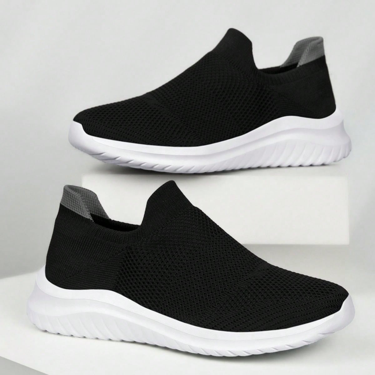 Zapatos casuales de malla transpirable para hombre de talla grande para el verano, zapatos para correr ligeros y suaves con cojín de aire para person