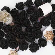 10/20/50/100pcs Artificial Flowers - Foam Rose Head, Fake Plant, Home, Dining Room, Living Room, Outdoor Garden Decoration, Autumn, Spring, Vase, Flower Wall, Wreath, Bridal Bouquet, Wedding Decoration, DIY Wreath Materials, Birthday Party Decoration Materials, Valentine's Day, New Year Gifts Graduation