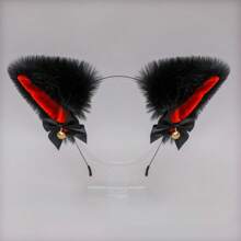1pc Cat Ear Headband With Bow For Cosplay - Multicolor - View 15