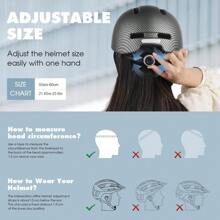 Shinmax Casco Bicicleta,Casco de Bicicleta con Visera extendida & Banda Reflectante Segura, Ligero para Urban Commuter Mountain Road Biker,Ajustable Casco Ciclismo - 1 - Ver 6