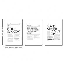 Bộ 3 bức tranh vải canvas in hình Chúa Jesus không khung, trích dẫn lời cầu nguyện của Cơ đốc giáo, tranh nghệ thuật tối giản treo tường cho ký túc xá, căn hộ, phòng ngủ, phòng khách, trang trí nhà hiện đại - Nhiều màu - Xem 12