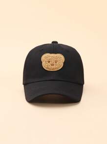 1 pieza Gorra de béisbol infantil con diseño de oso de dibujos animados, sombrero para protección solar para niño/niña de 3 a 6 años para exteriores