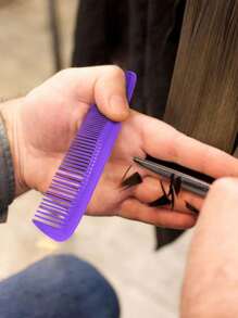 12PCS Double-Sided Double-Tooth Beard Comb For Boys, Double-Head Thick Hairdressing Styling Comb For Hair Salon, Small Pocket Comb For Girls, Hair Brush, Comb, Hair Tools, Hair Products And Accessories For Barber Salon Beauty Travel Essentials