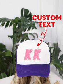 [Customized] 1pc Customizable Baseball Cap With Printed Photo, Logo, Or Text, Unisex Trucker Hat Design, Suitable For Parties, Holidays, Anniversaries - Multicolor - View 8