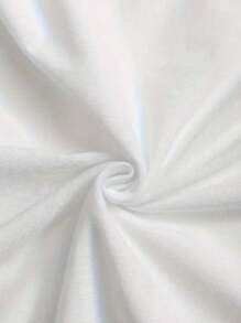 Women's Oversized T-Shirt BOCA CEREJA 100% Cotton Blouse - White - View 5