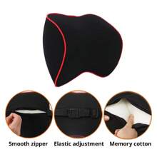 Car Neck Pillow, Elastic & Breathable Vehicle Seat Headrest Cushion With Memory Foam, Ergonomic Design, Car Accessories, Suitable For Office & Home Use