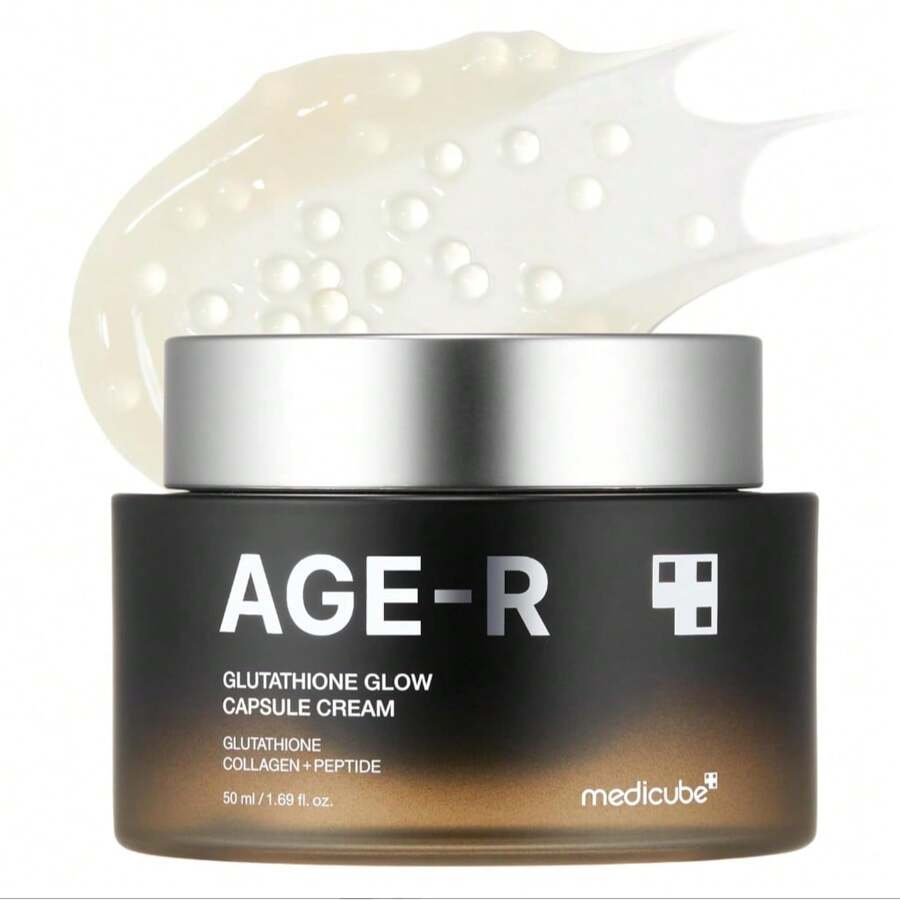 Medicube AGE-R Glutathione Glow Capsule Facial Cream - Instant Lifting Moisturizer - Collagen Peptide For Hydrating Glow - Improve Blemishes, Uneven Skin Tone - Korean Skin Care 1.69 Fl.Oz - 50ml - Xem 1