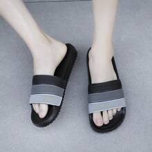 渐变色男士户外防滑舒适休闲拖鞋 - 灰色 - 查看 9