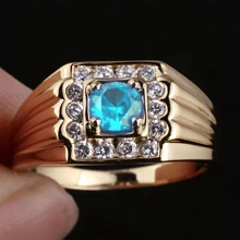 1 Stück eleganter 14K vergoldeter Verlobungs-/Ehering mit funkelnden Mehrfarbkubikzirkonia, geeignet für Bräute, luxuriöser Schmuckimitat für Frauen & Männer