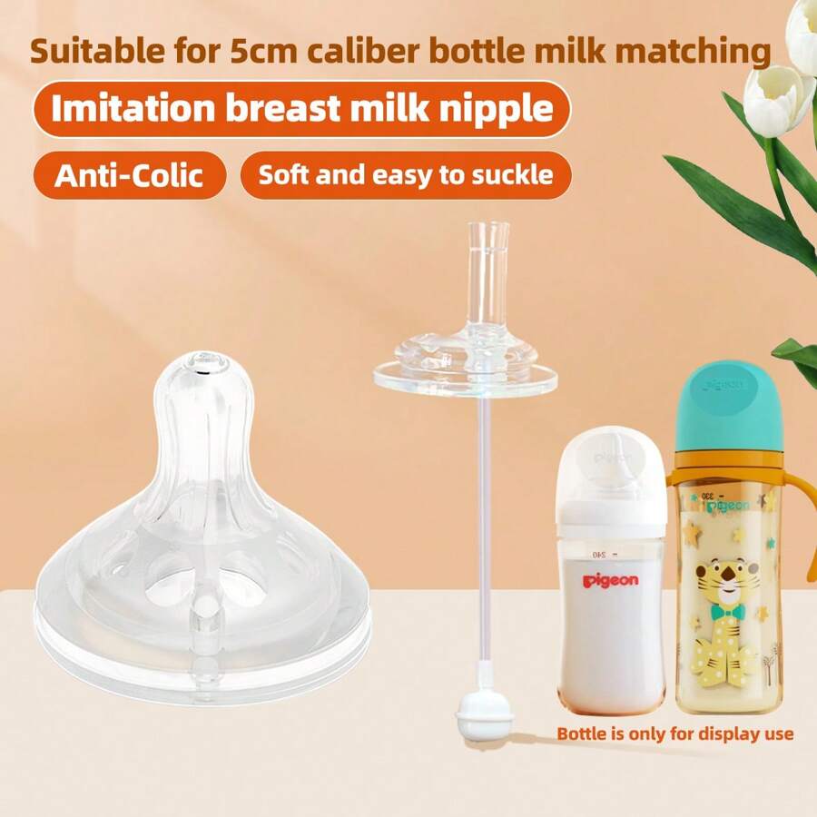 5cm Caliber Transparent Pacifier - White - View 1