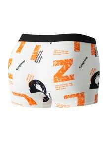 Set de 4 bóxers ajustados de tiro medio y color liso para adolescentes hombres