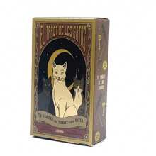 Un conjunto de 78 cartas de tarot en español titulado "Los gatos dominan la Tierra", perfecto para juegos de adivinación, regalos de fiesta y regalos de cumpleaños. - Color de la foto - Ver 11