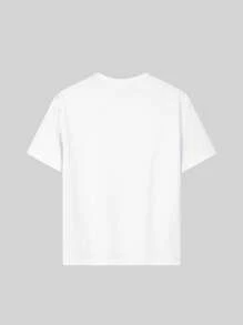 Una camiseta de cuello redondo informal con estampado para niñas y niños pequeños en verano - Una hermosa camiseta con estilo de arte de conchas que inspira la imaginación y la expresión personal. Ropa de niña, camisetas gráficas de verano, ropa de niña preadolescente