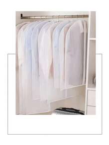 1-4pcs Dustproof Bag,Washable Dust Cover, Hanger Clothes Clothing Storage Bag, Suitable For Dress, Shirts, Coats, Oxford Fabrics, Suitable For Bedrooms And Wardrobes, Premium Clothing Hanging Bag-Breathable Plastic Cover, Ideal Home Organizing Box, Space-Saving Wardrobe Solution, Zipper Closure - Multicolor - View 5