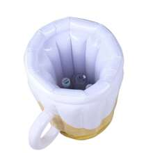 PVC Inflatable Foldable Beer-Shaped Large Capacity Drink Cooler Box With Handle, Youth Beverage Ice Bar, In-Stock Pool Cooler - Multicolor - View 3