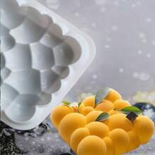 1 pièce Moule à gâteau multifonctionnel en silicone en forme de nuage et de bulle - Blanc - Voir 2