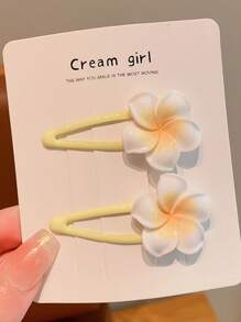 全新儿童樱花发夹和发环、粉色樱花发夹、婴儿侧刘海发饰 - 彩色 - 查看 19