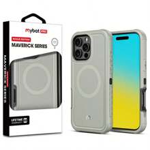 M MYBAT PRO Maverick Series Rogue Edition MagSafe Case For I Phone 16 Pro Max/16 Pro/16 Plus/16/15 Pro Max/Moto G Stylus 5G (2025)/Galaxy A16 5G, Magnetic Back,Anti-Drop, Shockproof, Heavy Duty Protection - Grey