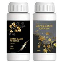 100mml Golden Leaf Adhesive, Water-Based Varnish, DIY Jewelry Making Supplies, Crafts & Sewing, Artistic Gilding Kit - Black - View 7